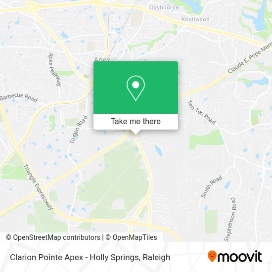 Clarion Pointe Apex - Holly Springs map