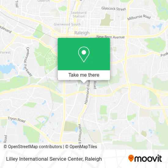 Lilley International Service Center map