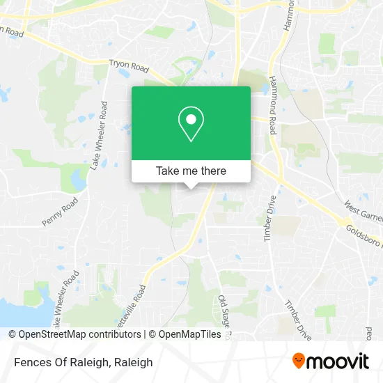 Fences Of Raleigh map