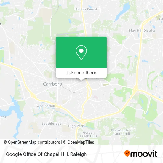 Google Office Of Chapel Hill map