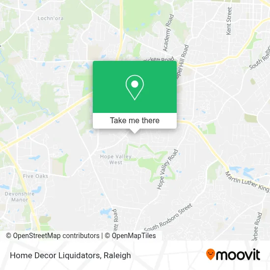 Home Decor Liquidators map