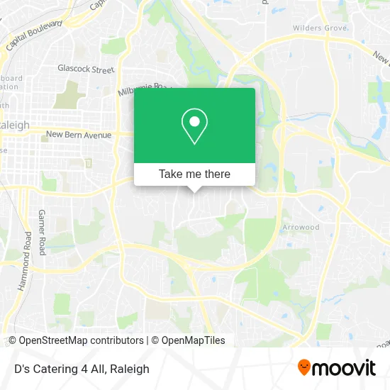 D's Catering 4 All map