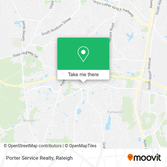Porter Service Realty map