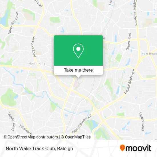 North Wake Track Club map