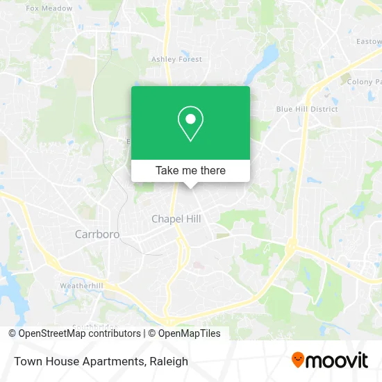 Town House Apartments map