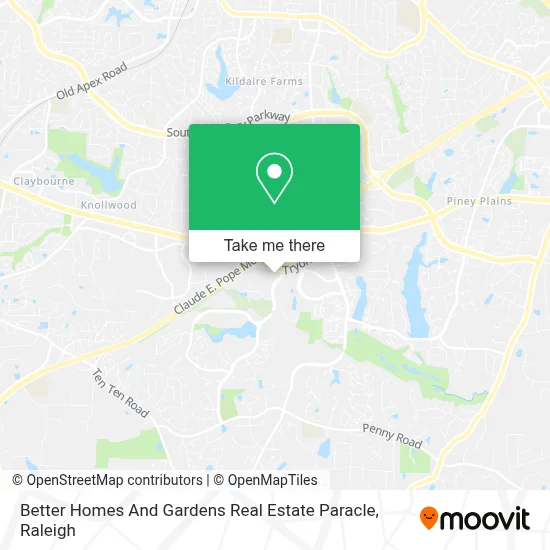 Better Homes And Gardens Real Estate Paracle map