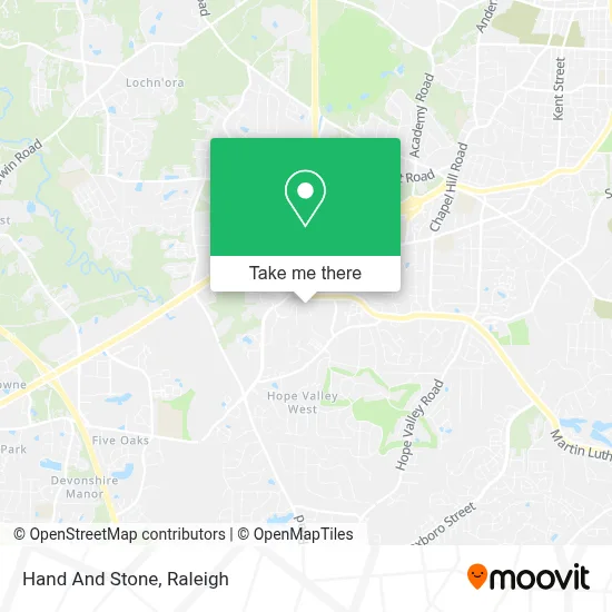 Hand And Stone map