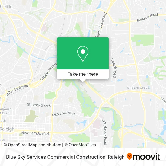 Blue Sky Services Commercial Construction map