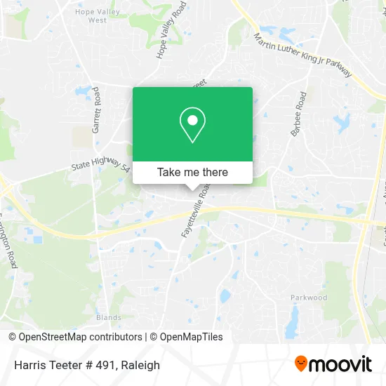 Harris Teeter # 491 map