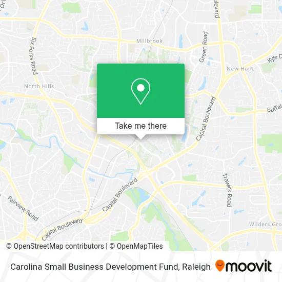 Carolina Small Business Development Fund map