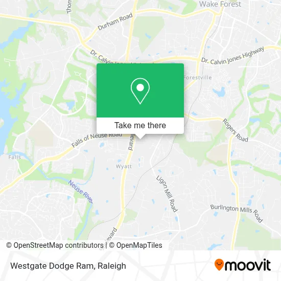 Westgate Dodge Ram map