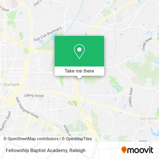 Fellowship Baptist Academy map