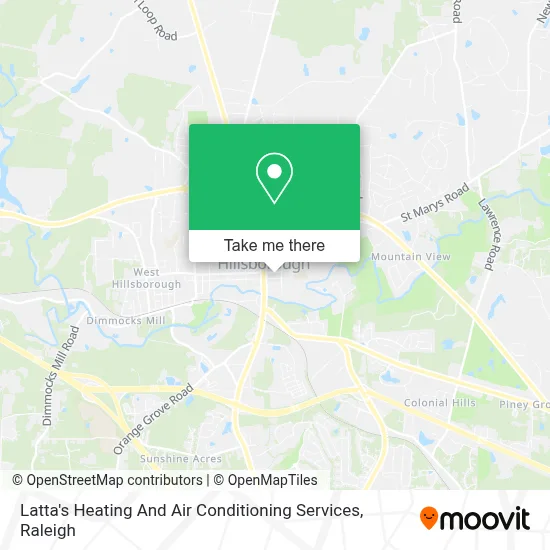 Latta's Heating And Air Conditioning Services map