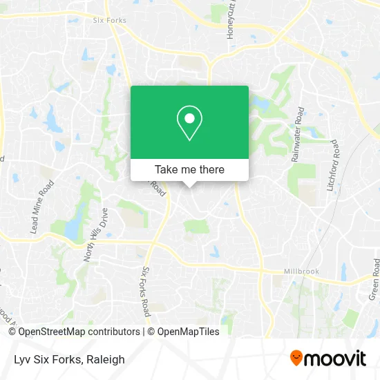 Lyv Six Forks map