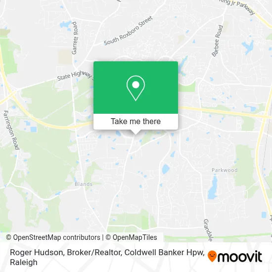 Roger Hudson, Broker / Realtor, Coldwell Banker Hpw map