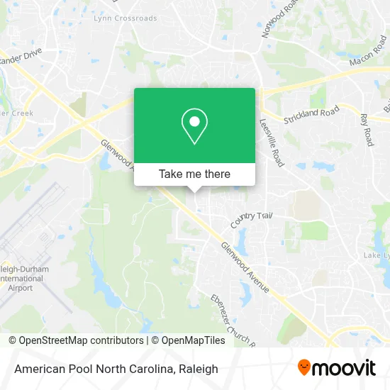 American Pool North Carolina map