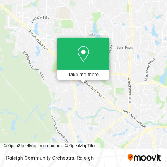 Raleigh Community Orchestra map