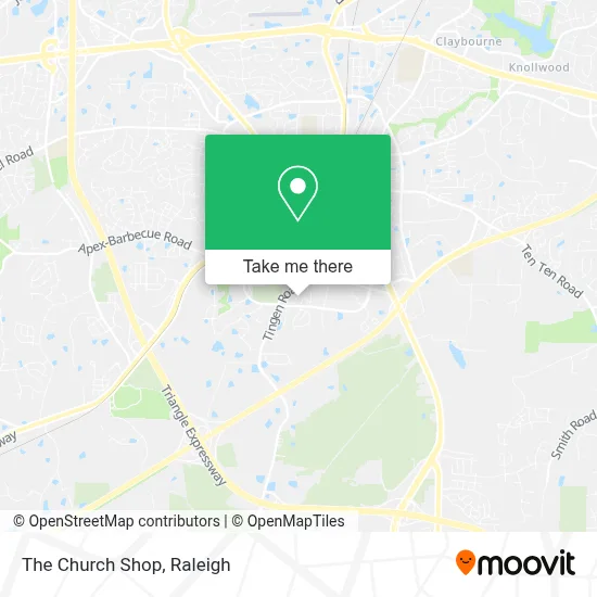 The Church Shop map