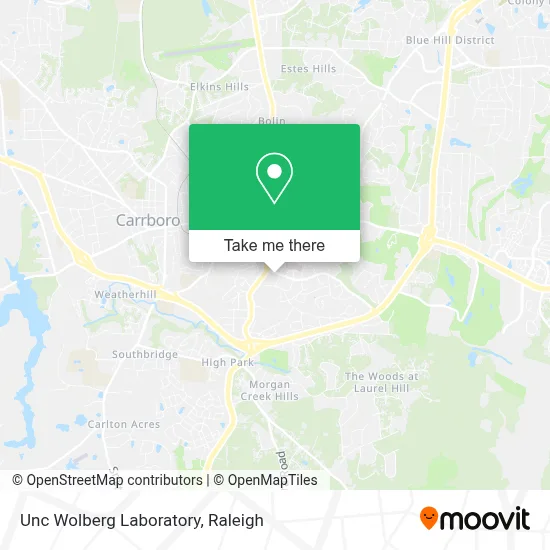 Unc Wolberg Laboratory map