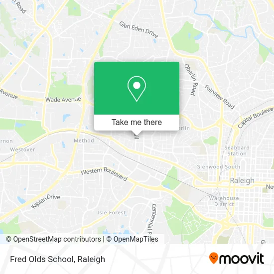 Fred Olds School map