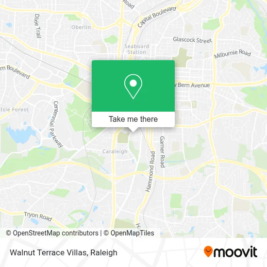 Walnut Terrace Villas map