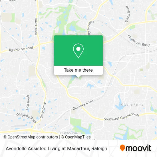 Avendelle Assisted Living at Macarthur map