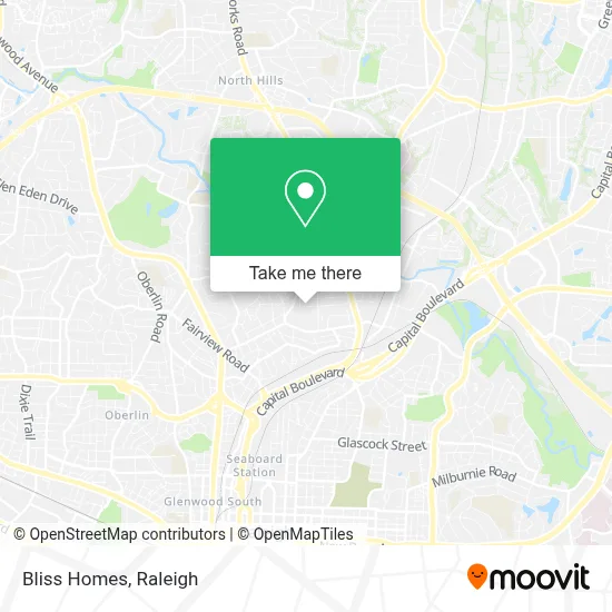 Bliss Homes map
