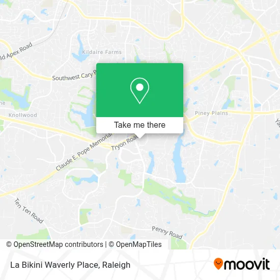 La Bikini Waverly Place map