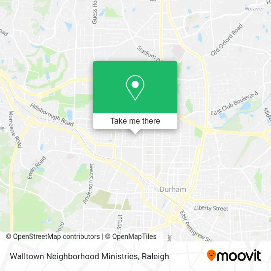 Walltown Neighborhood Ministries map