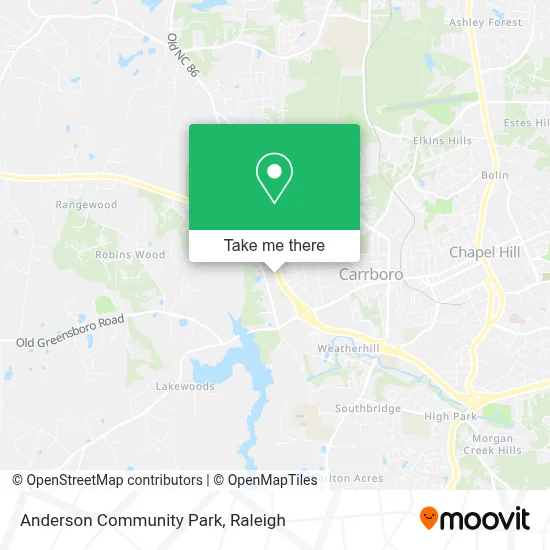 Anderson Community Park map
