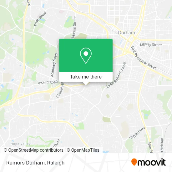 Rumors Durham map
