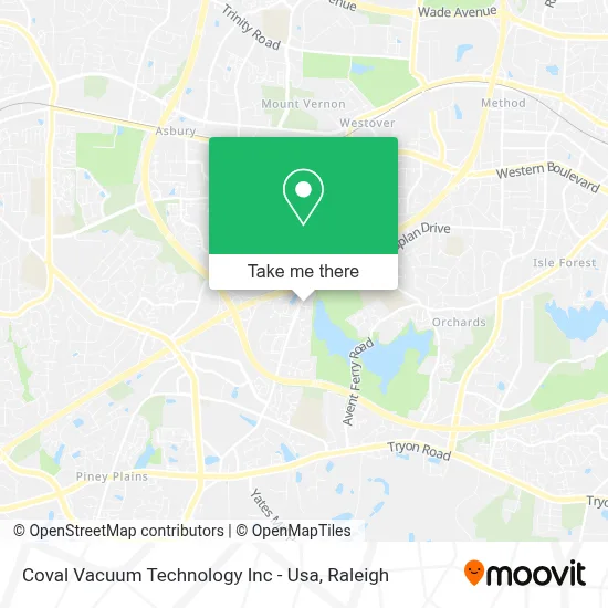 Coval Vacuum Technology Inc - Usa map