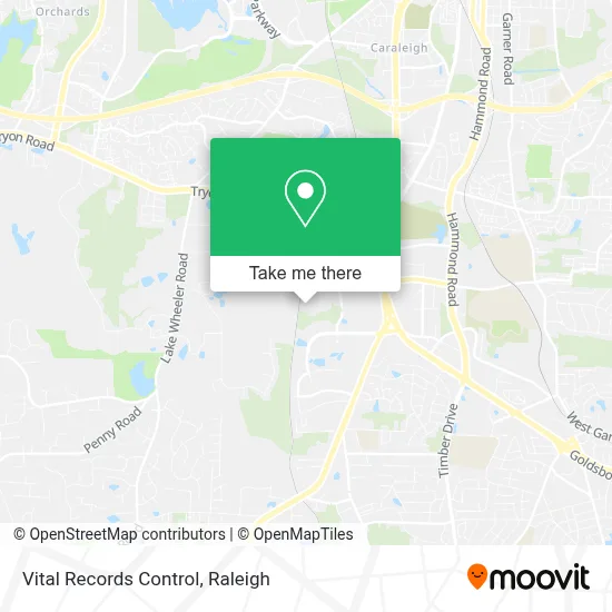 Vital Records Control map