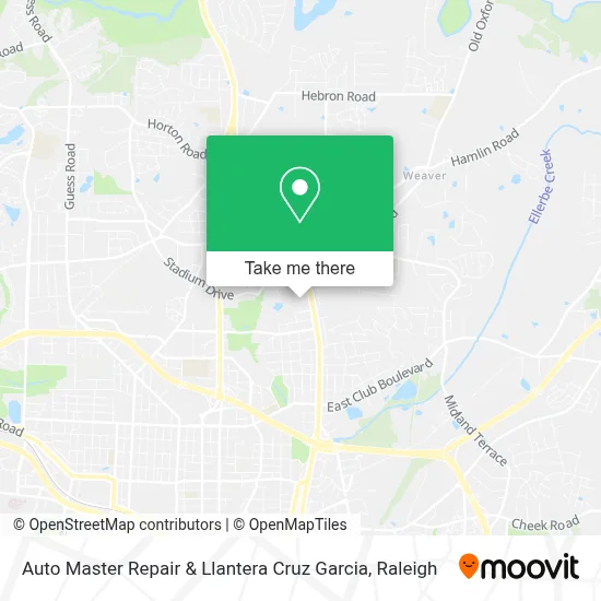 Auto Master Repair & Llantera Cruz Garcia map