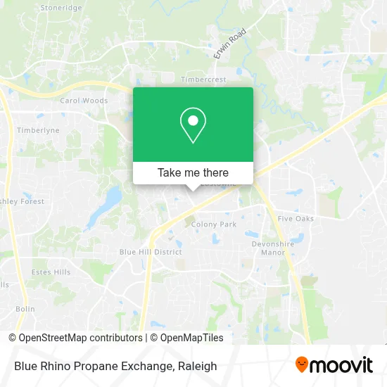 Blue Rhino Propane Exchange map