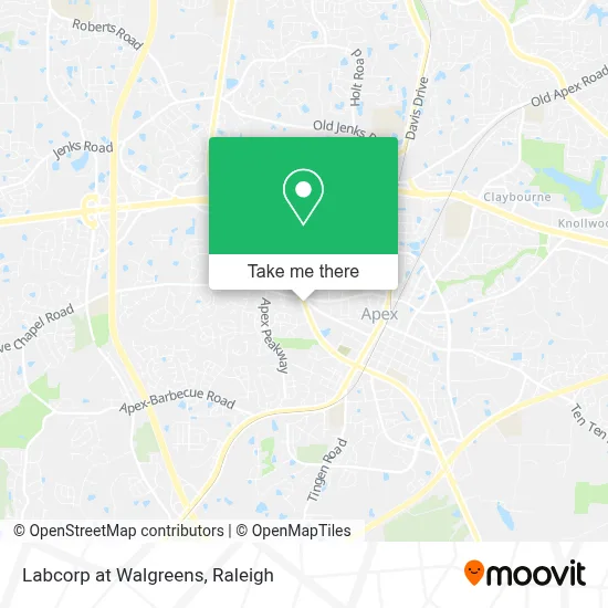 Labcorp at Walgreens map