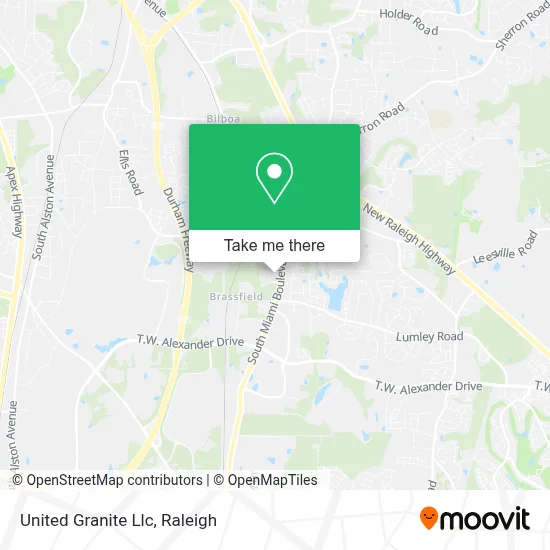 United Granite Llc map
