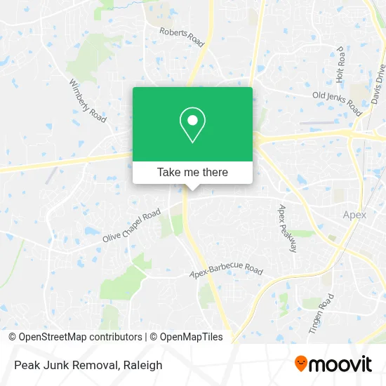 Peak Junk Removal map