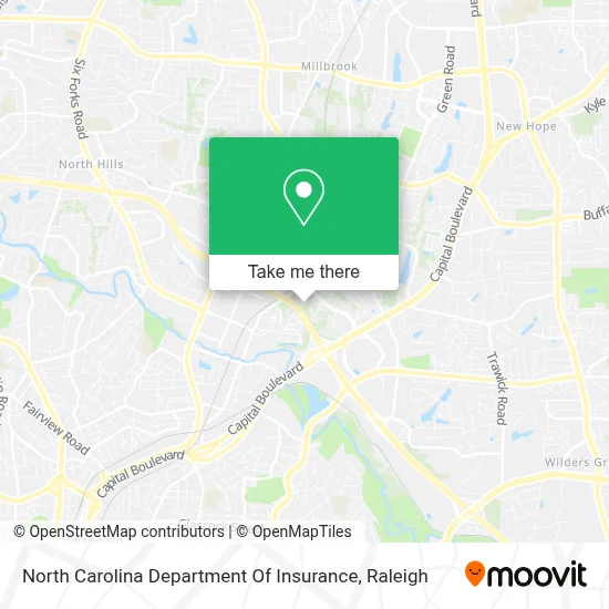 North Carolina Department Of Insurance map