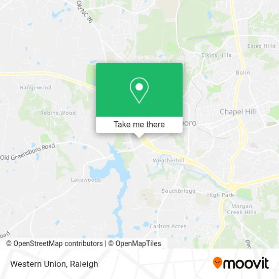 Western Union map