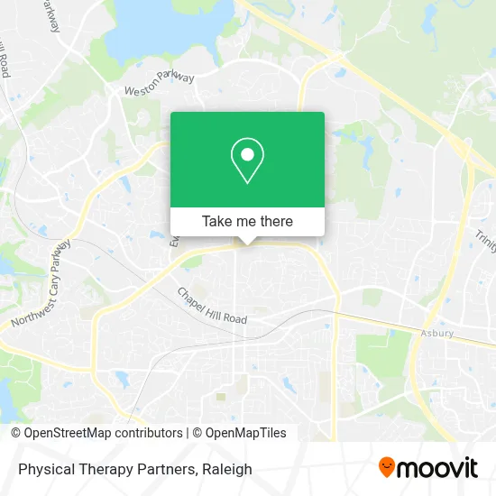 Physical Therapy Partners map