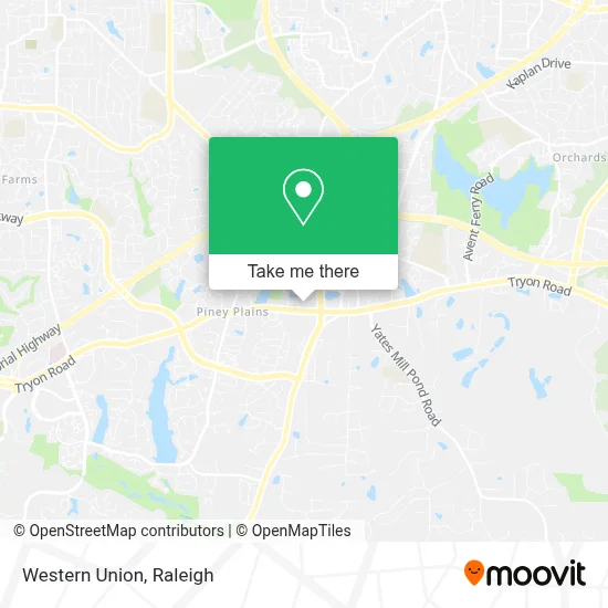 Western Union map