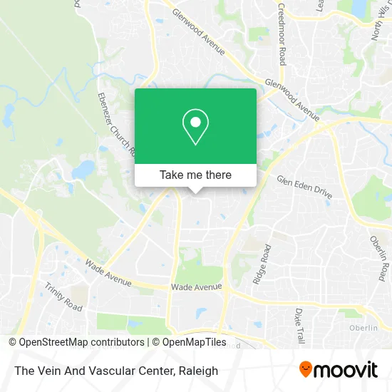 The Vein And Vascular Center map