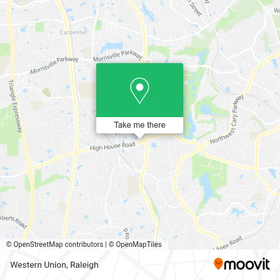 Western Union map