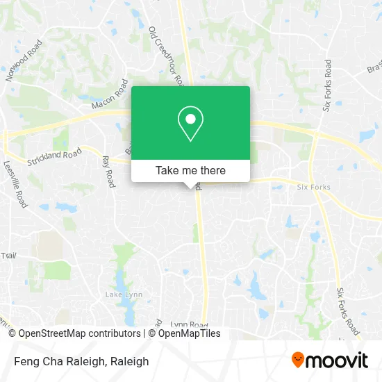 Feng Cha Raleigh map