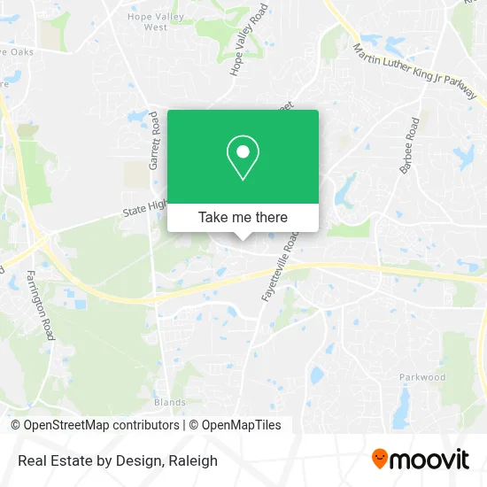 Real Estate by Design map
