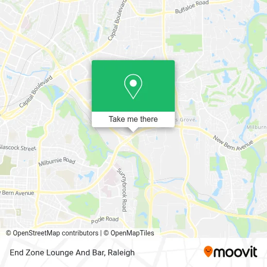 End Zone Lounge And Bar map
