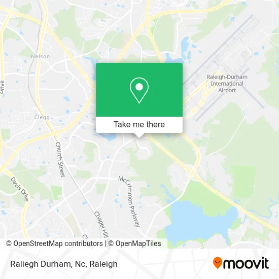 Raliegh Durham, Nc map