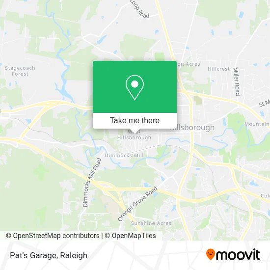 Pat's Garage map