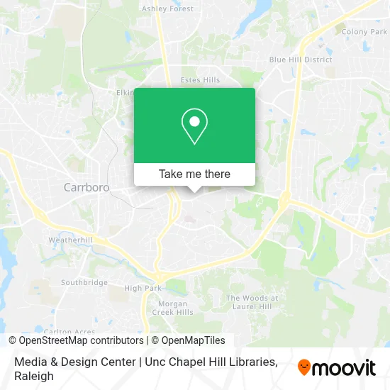 Media & Design Center | Unc Chapel Hill Libraries map